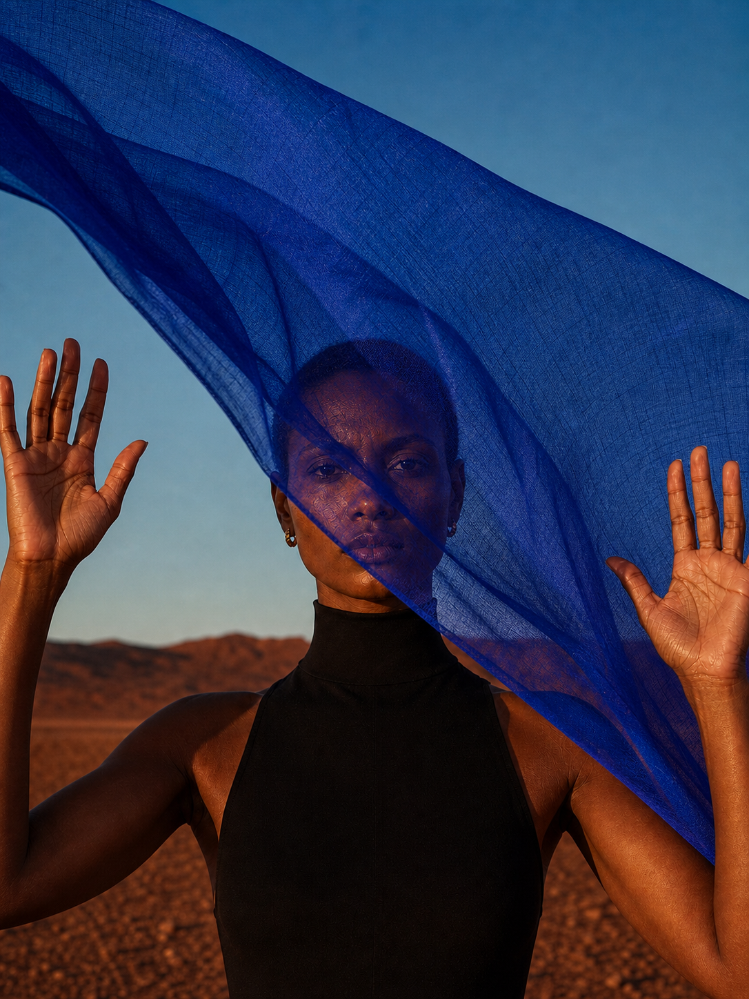 Femme Lin Bleu